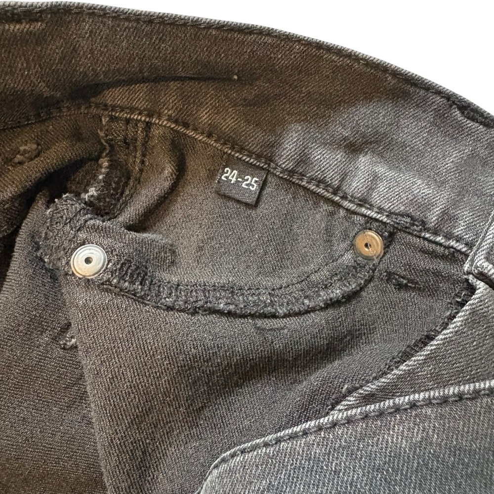 Cheap Monday High Spray Black Stone Skinny Jeans, Sz 24/25 - Picture 13 of 16